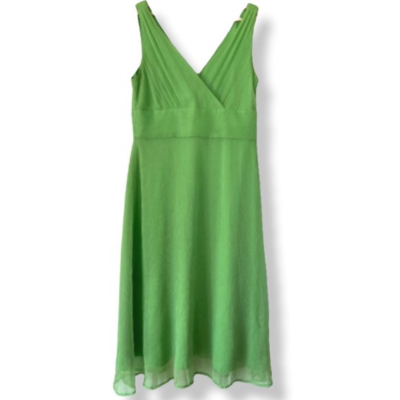 J. Crew Dress Womens Size 10 Silk Green Lined Knee Length Cocktail Wedding Sexy - Picture 1 of 11